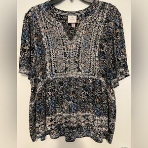 Knox Rose Casual Top Size XL